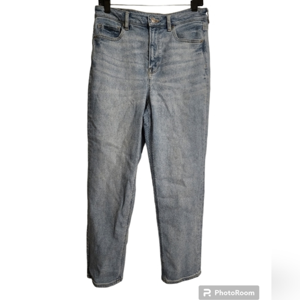 American Eagle Outfitters Light Blue Straight Leg Jeans - Picture 3 of 8